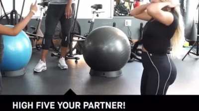 Working out her giant ass in leggings 🍑 (part 1)