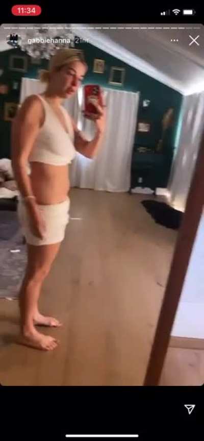 Insta story! Damn I love that stomach leading to the promised land.