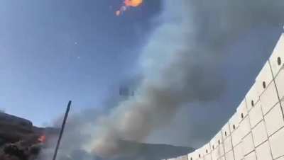 IDF reservists launching fire balls at lebanon