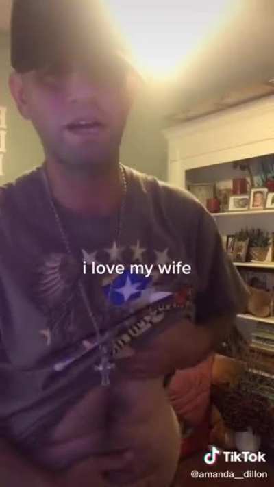 This was posted on the wife's account, and that just confuses me even more