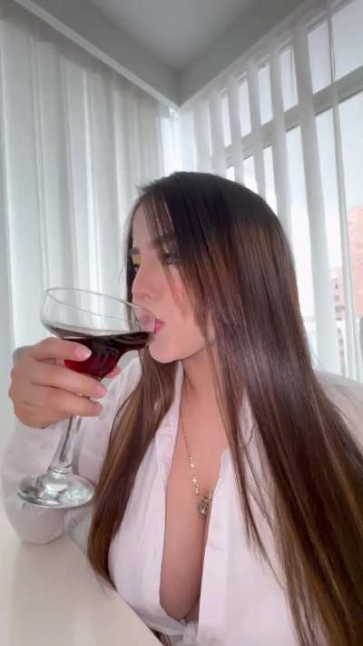 Will you join me to drink this wine? 🍷🤭😈