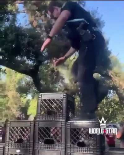 After he got up, I wonder how many times he shot the crates&hellip;