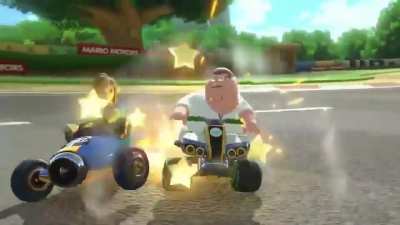 currently fixated on this peter griffin in mk8 mod