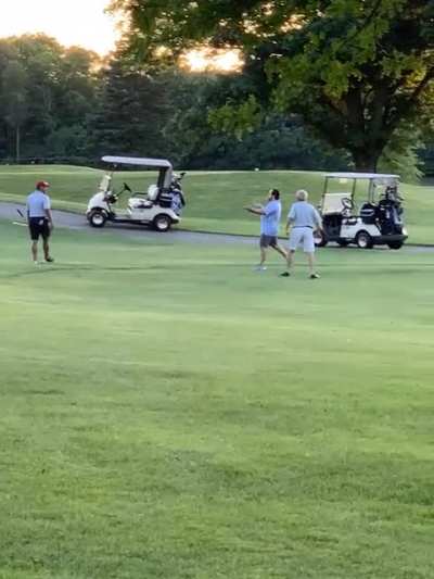 Things got a little heated at the course last night. Sound up 😂