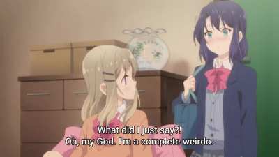 Do you mind if I sit between your legs? [Adachi to Shimamura]