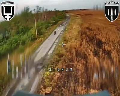 Ukrainian fiber-optic FPV drones hit Russian logistics in the Lyman/Siversk direction. SIGNUM Battalion. 17.09.2025