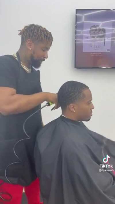 Giving a little air to the end of a haircut