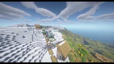 One of the most scenic mountain seeds i've seen (to me) Java/Bedrock