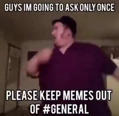 Guys I’m only gonna ask once