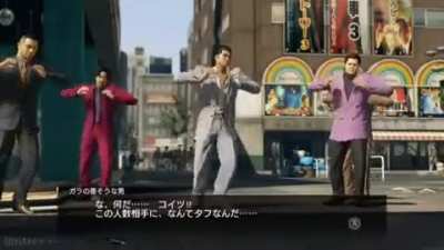 Majima postin at is peak