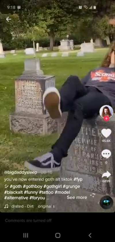 Dancing on graves.