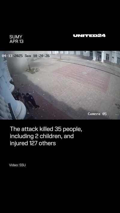 CCTV captures Russia&rsquo;s double-tap strike on Palm Sunday &mdash; first for civilians, then for those trying to save them