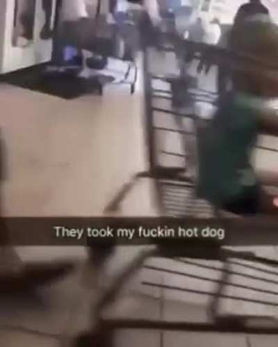 never take a mans hotdog...