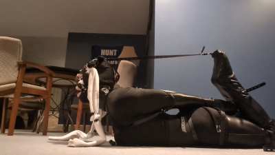 Back arching armbinder hogtie