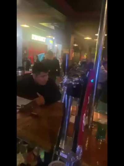 Brutal bar brawl