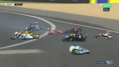 Oil on the racetrack [x-post /r/nononono]