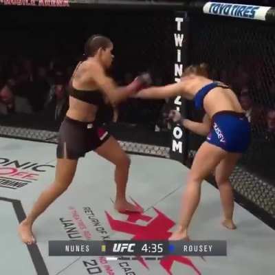 The moment that will never be forgotten, Amanda putting BTA on the so called best women&rsquo;s mma fighter of all time.