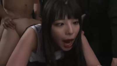 Ai Uehara Pulling Off That Ahegao Face