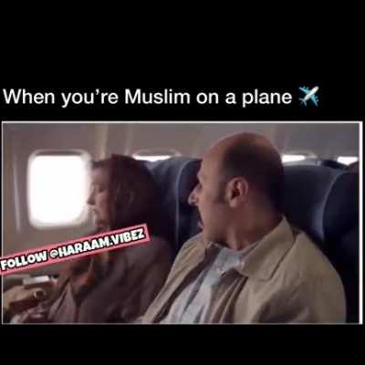 Muslim on a plane