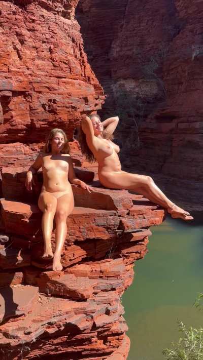 Relaxing on the cliffs
