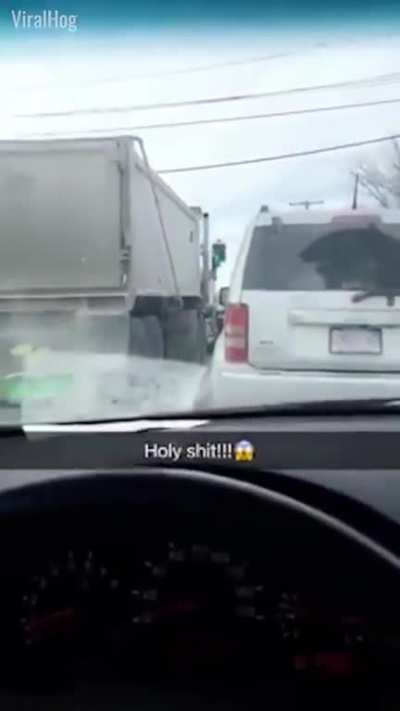 Cutting in front of Truck Drivers