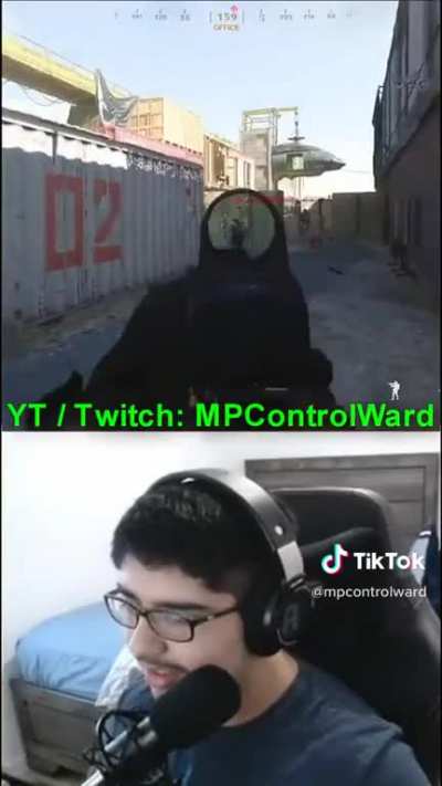 He must have a very nice gaming chair