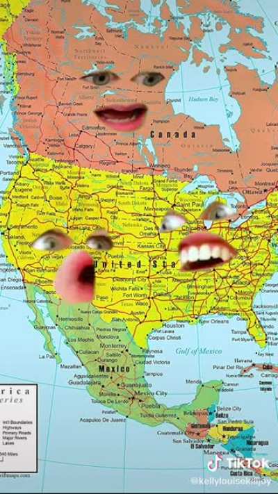 What filter is this person using to make those faces on the map? Can't find it