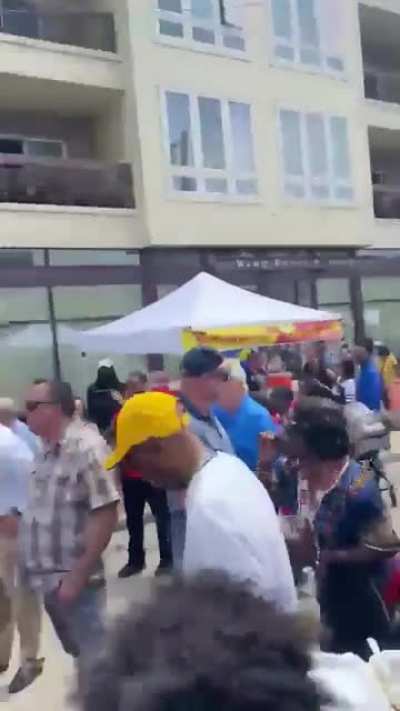 Wisconsin Senator Ron Johnson booed at a Juneteenth event today after he blocked the bill from advancing in the Senate last year