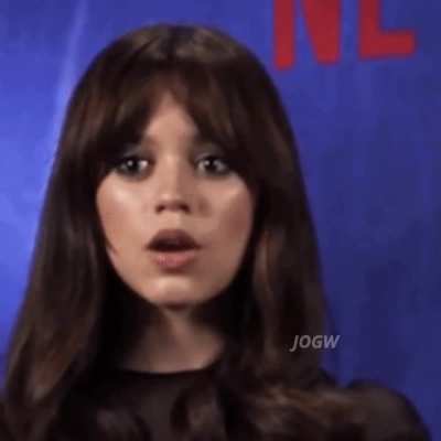 Jenna Ortega's reaction when she see's a big dick 🍆 💦