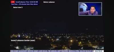 The moment a hezbollah rocket impacts near a tv station in kiryat shmona, israel. October 17.