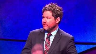 Was watching old Jeopardy! episodes and came across Austin Rodgers taking a jab at the 1%