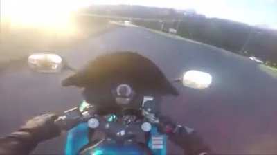 Don't speed up when you can't see in front of you