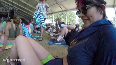 Festival upskirt