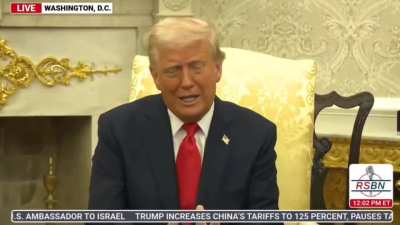 "Zelensky always wants to buy missiles. You can't start a war against someone 20 times bigger than you and expect us to give you missiles" - Orange guy