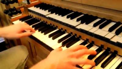 The Davy Jones Theme (from Pirates of the Carribean), played on Pipe Organ. 