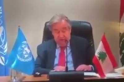 UN chief in leaked video: &ldquo;Lebanon was using something similar to a Ponzi scheme&hellip; which means that together with of course corruption &amp;amp; other, probably, forms of stealing the financial system has collapsed&rdquo;
