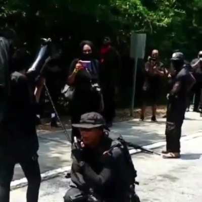 The black militia Not Fucking Around Coalition (NFAC), based in Stone Mountain, Georgia, has called out all rednecks to face them on the field of battle.