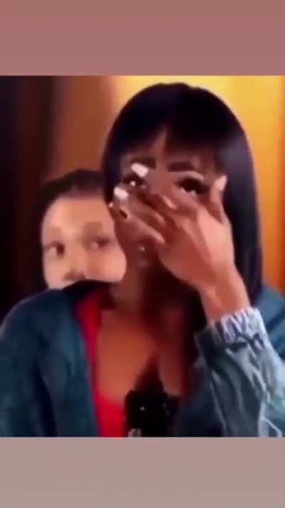 Potential mother cries, woman tries to comfort her