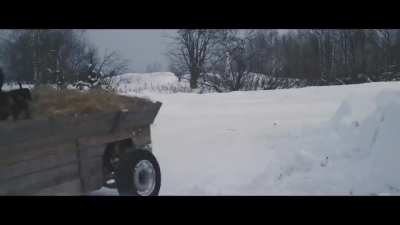 Russian drift on a cart