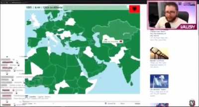 Streamer doesn't know where Albania is