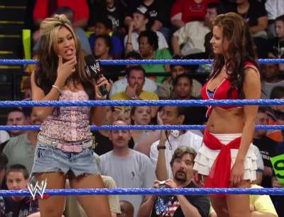 Melina Strips Candice After Bra &amp;amp; Panties Guest Referee Announcement | July 21st '05