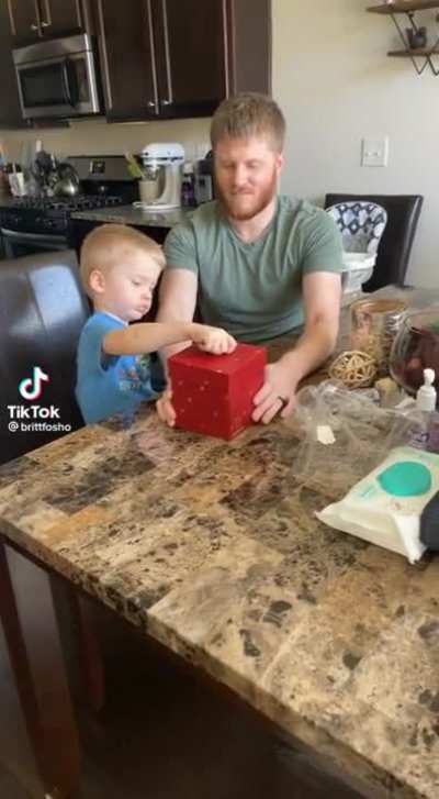 Kid turns into a squeaky shoe