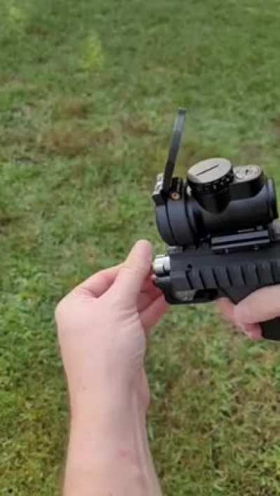 To safely fire a stupid handgun&hellip;
