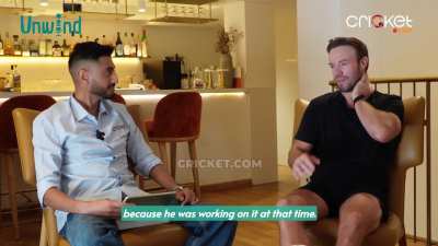 When Cricketdotcom shared stats ofAB de Villiers 133 against MI at Wankhede and he is speechless