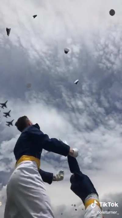Graduating from the Air Force Academy with your best friend