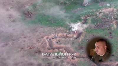 [Part 2 of 3] UA 54th Mechanized Brigade's "Battalion K-2" posted an uncensored Telegram version of their long form video showing the defeat of a chaotic Russian "meat wave" assault on the group's positions. [Story in comments + YouTube version link for a