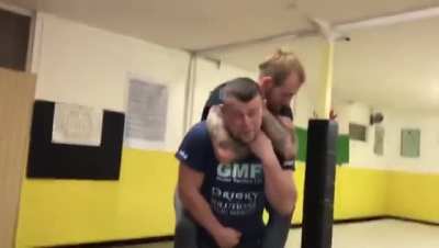 How to escape a rear choke in seconds..