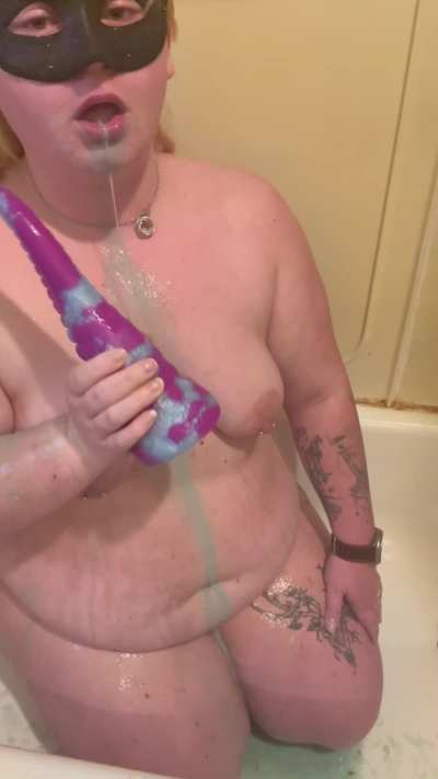 Puking all over myself just for fun!