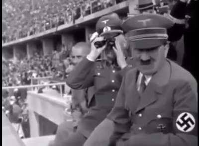 Hitler watching the Olympics