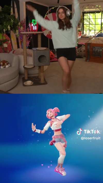 I love her tiktok dances